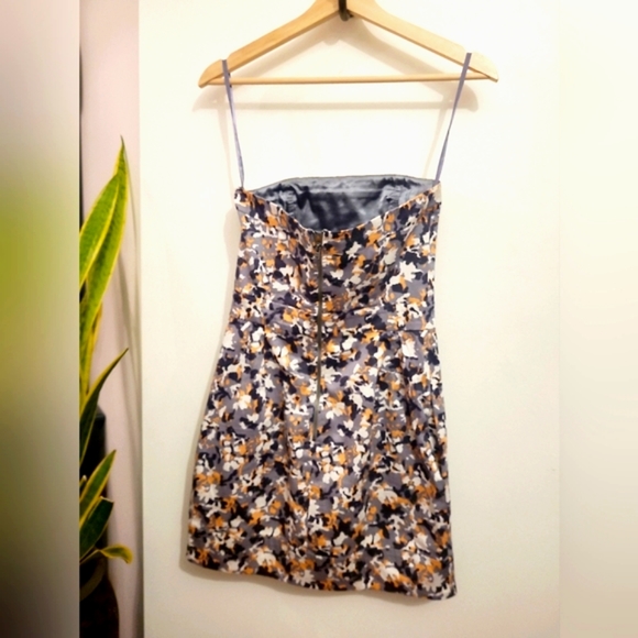 French Connection Peachy Camo Strapless Dress - Picture 2 of 4